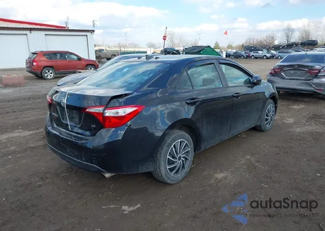 2015 Toyota Corolla Le z USA, uszkodzony, nr VIN 2T1BURHE9FC380195